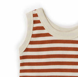Biscuit Stripe Organic Singlet SS22