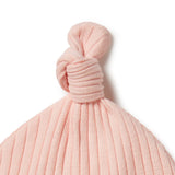 Blush Organic Rib knot Hat SS21