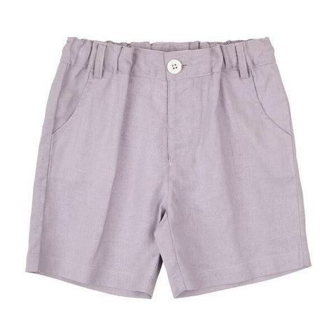 Toby Linen Shorts- grey