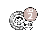 BIBS Colour - Size Two | Baby Blue 2pack