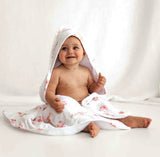 Ballerina Organic Hooded Baby Towel d
