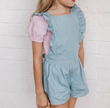 Chambray Frilly Playsuit