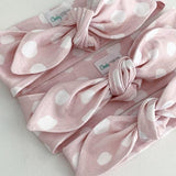 BLUSH CONFETTI TOP KNOT HEADBAND