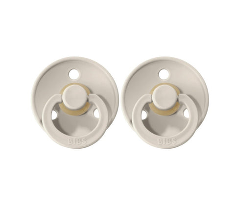 BIBS Colour- Size One | Sand (Light Grey) 2 pack