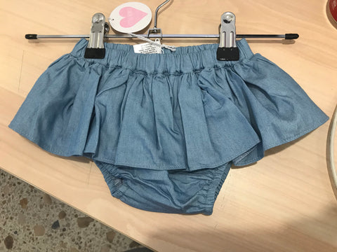 Chambray Tutu skort