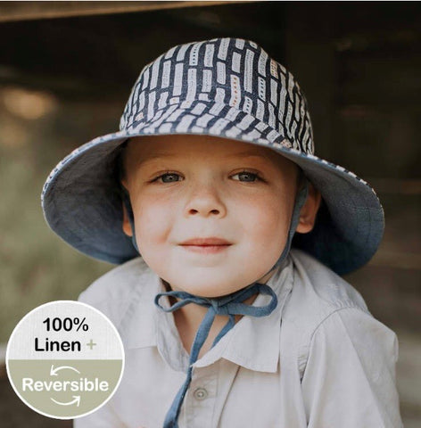 Heritage Explorer Kids Reversible Sun Hat- Simpson/ Steel
