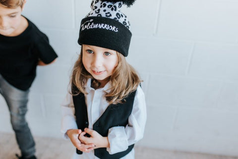 Leopard Pom Pom beanie