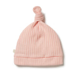 Blush Organic Rib knot Hat SS21