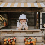 Heritage Explorer Kids Reversible Sun Hat- Finley/ Blanc