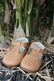 Caramel Wax Leather T-bars