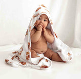 Lion Organic Hooded Baby Towel