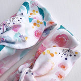 SUMMER FLORAL PRINT TOP KNOT HEADBAND