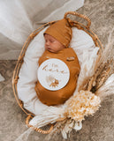 Roar | Baby Jersey Wrap & Beanie Set