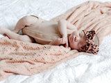 Bronze Leopard Top Knot Headband