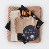 Milky Way | Baby Jersey Wrap & Beanie Set