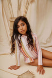 Beach Stripe Rashie Bathers- UPF50
