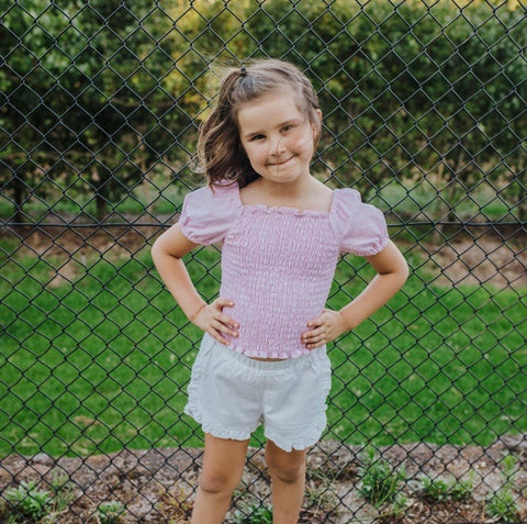 White Frilly Shorts