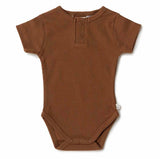 Chocolate Organic Short Sleeve Bodysuit SS22