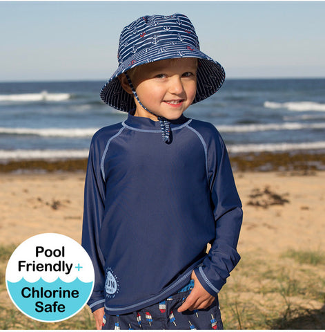 Kids Rash Vest UPF50+ Marine