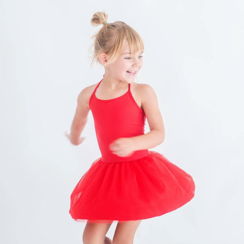 Rosso Red Halter Tutu Dress