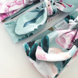 Tropical Breeze Print Top Knot Headband