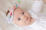 LILAC FLORAL TOP KNOT HEADBAND