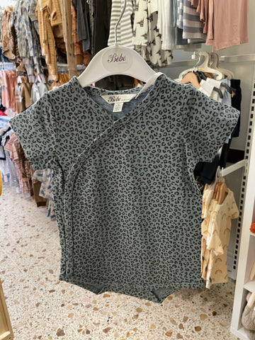 Max Wrap Bodysuit- Leopard