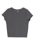 Paradise Tee- Black & White Stripes