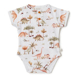 Dino Organic Short Sleeve Bodysuit SS22