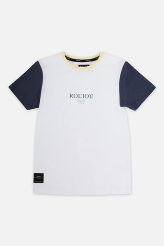 Roler Colour Block Tee- White