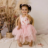 RAINBOW UNICORN S/S LUNA TUTU DRESS- PINK
