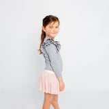 Grey LS Double Frill Leopard AW21