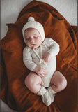 Ivory Merino Wool Bonnet & Booties