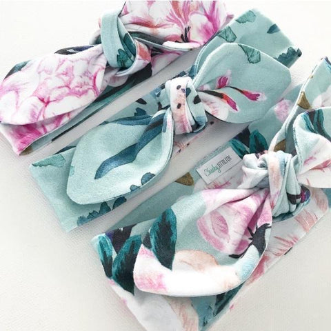 Tropical Breeze Print Top Knot Headband
