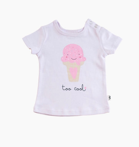 Too Cool Short Sleeve Tee-Lavender