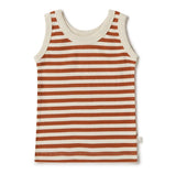Biscuit Stripe Organic Singlet SS22