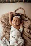 Fox | Baby Jersey Wrap & Beanie Set