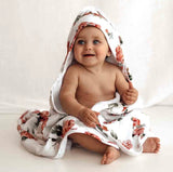 Rosebud Organic Hooded Baby Towel