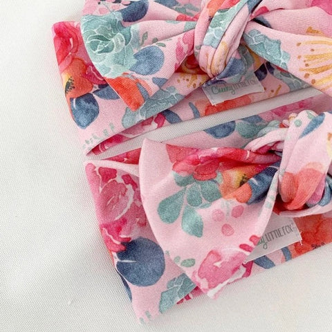 Poppy Pink Bow Knot Headband