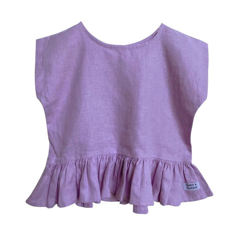 Lilac Peplum Top SS21