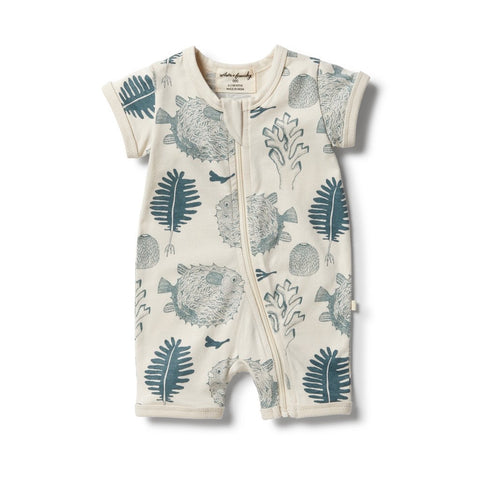 Little Ocean Organic Boyleg Zipsuit