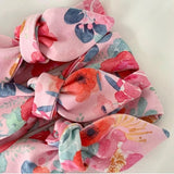 Poppy Pink Top Knot Headband