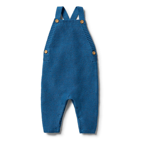 Knitted Overall- Denim Fleck