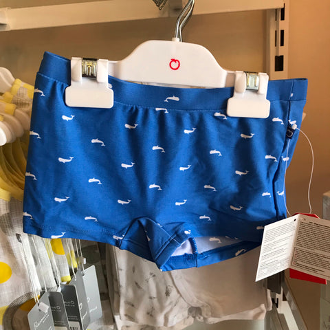 Blue whale swim shorts