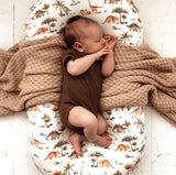 Chocolate Organic Short Sleeve Bodysuit SS22