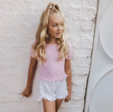 White Frilly Shorts