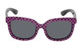 PKM511 PU.SM Mermaid Purple Black Pokkadot Frame/ Smoke lens