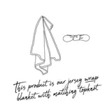 Daisy Baby Jersey Wrap & Topknot Set