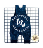 Stone Wash Reversible Romper