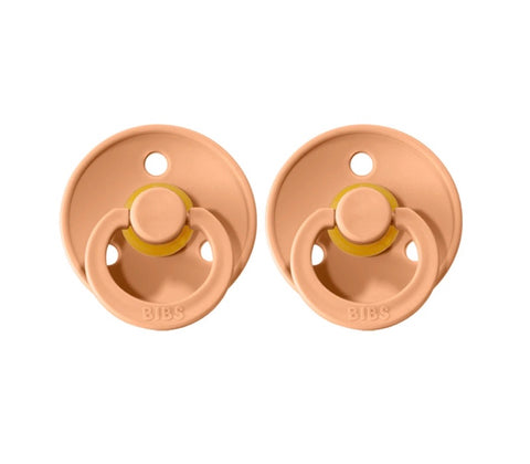 BIBS Colour- Size One | Peach 2 pack
